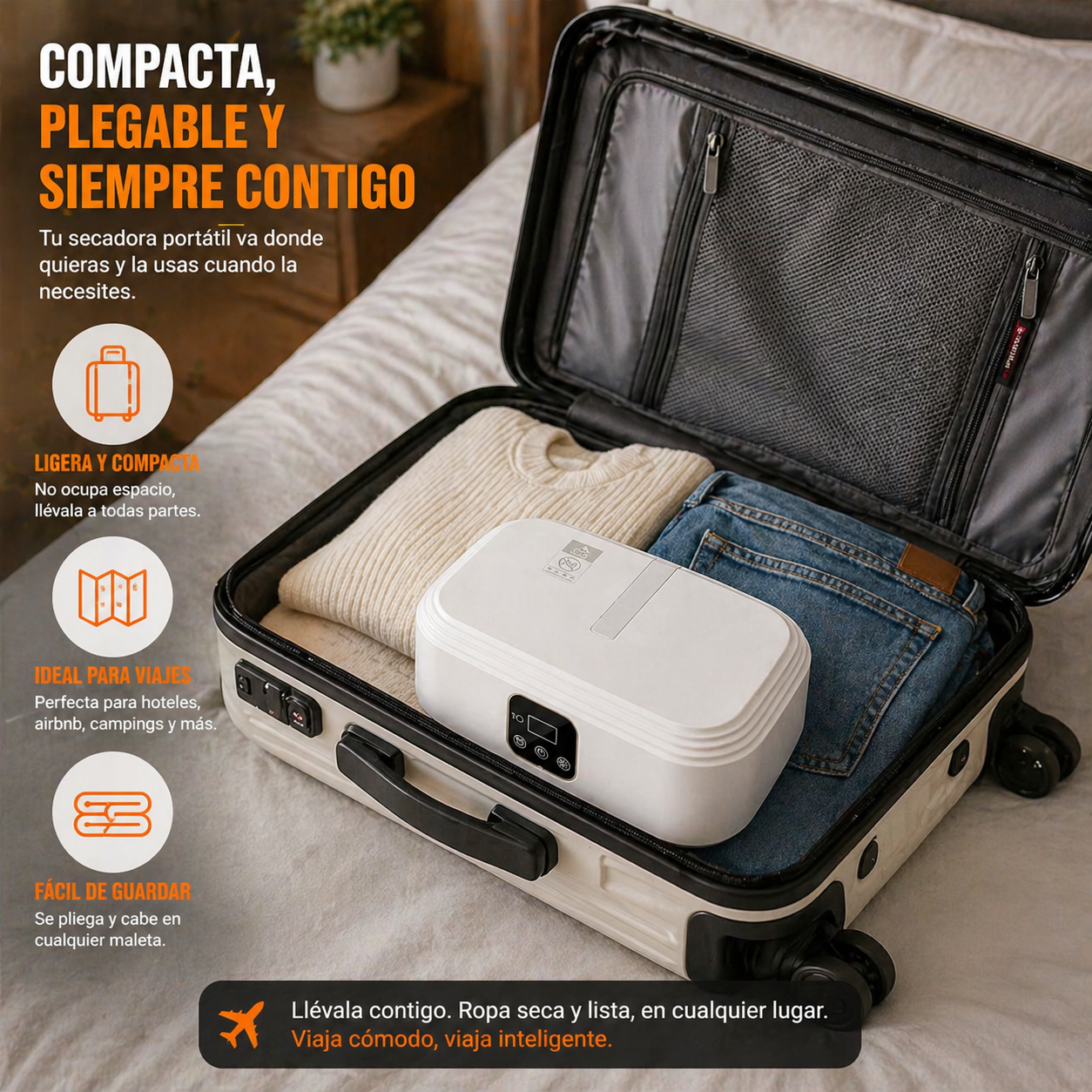 DryGo™ (Secadora Portátil Plegable 360°)