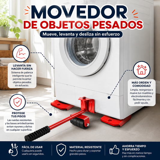 MueveFácil™ Movedor de objetos pesados