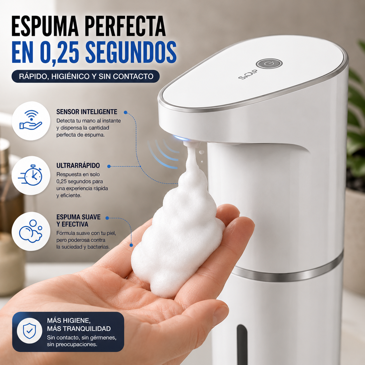 SmartFoam™ – Dispensador Automático de Espuma