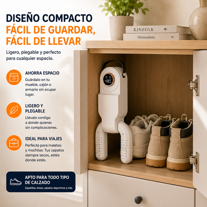 DryStep™  (Secador Inteligente de Zapatos 360°)